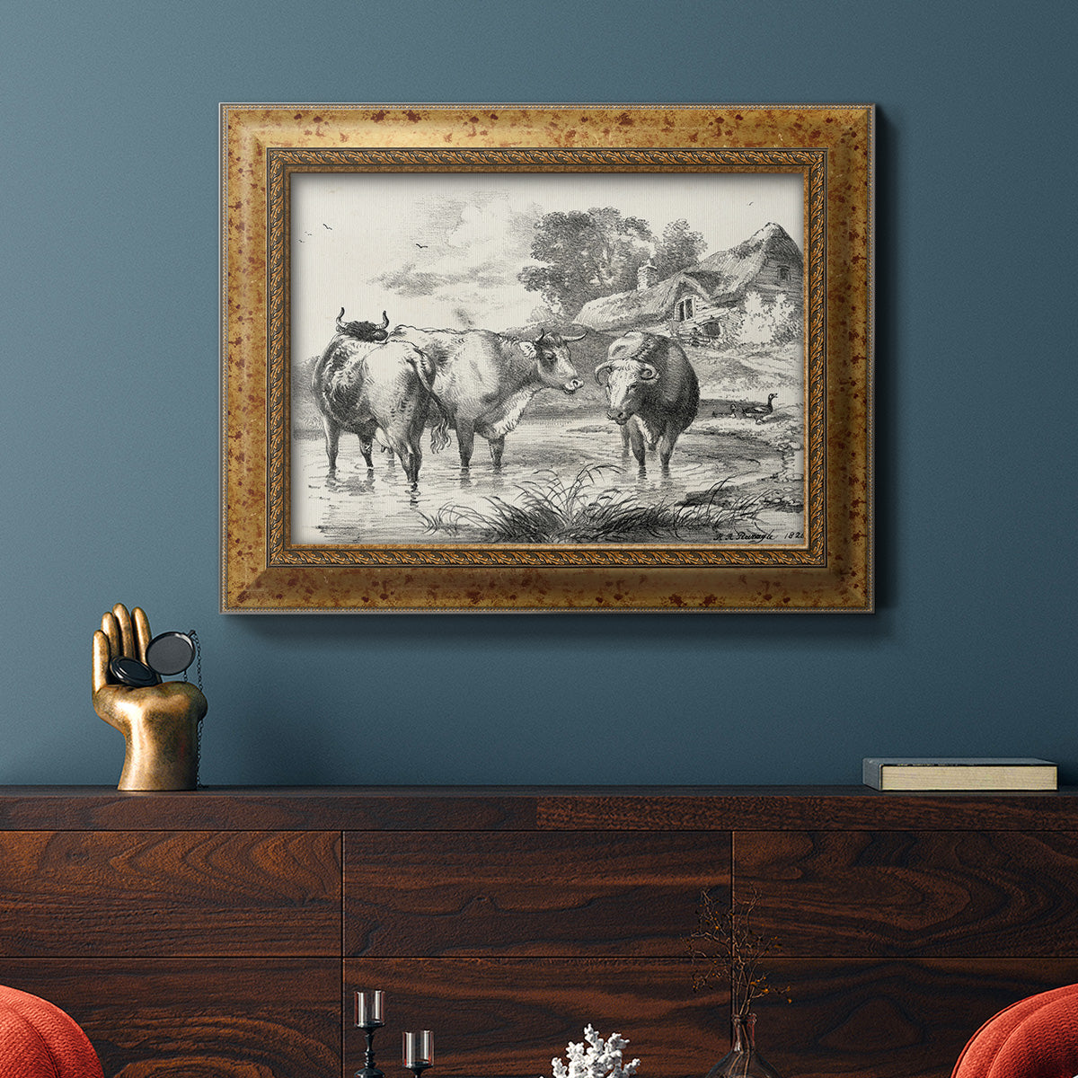 Rural Charms I Premium Framed Canvas- Ready to Hang