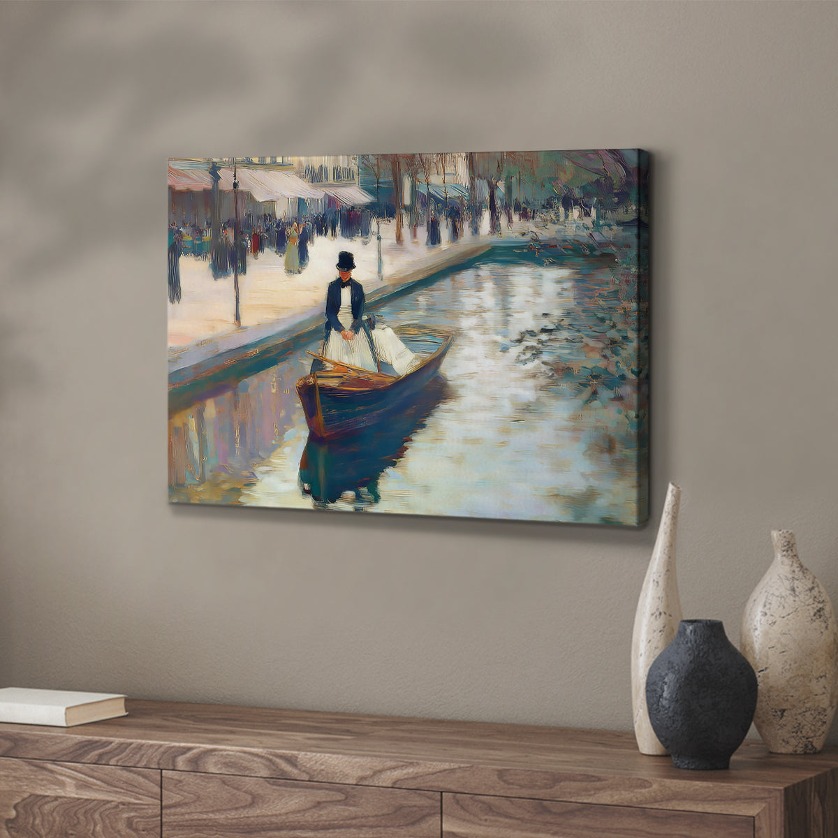 River Impression LXVII - Canvas Art Print