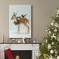 Winter Woodland Creatures with Cardinals II - Gallery Wrapped Canvas