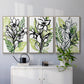 Tropical Sketchbook I - Framed Premium Gallery Wrapped Canvas L Frame 3 Piece Set - Ready to Hang