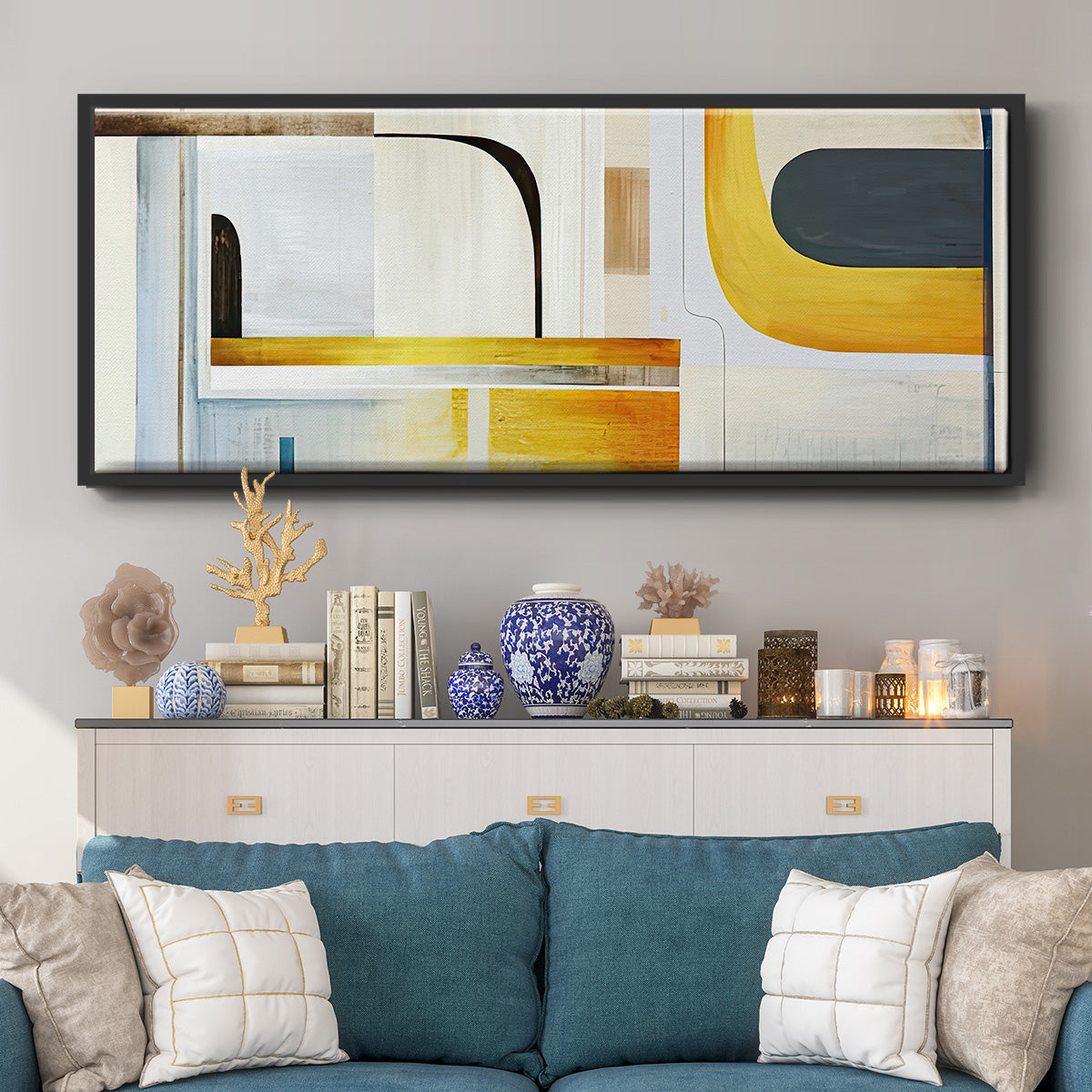 Turnabout - Floater Framed Canvas Print