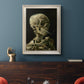 Head of a Skeleton with a Burning Cigarette - Ornate Framed Canvas Print