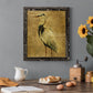 Gold Crane at Dusk II - Premium Canvas Framed in Barnwood - Ready to Hang