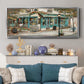 Rue due Jardin - Floater Framed Canvas Print