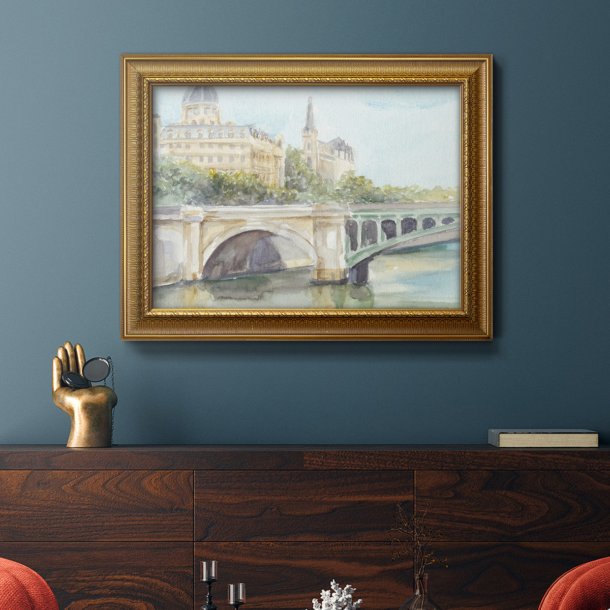 French Bridge Study IV Premium Framed Canvas- Ready to Hang