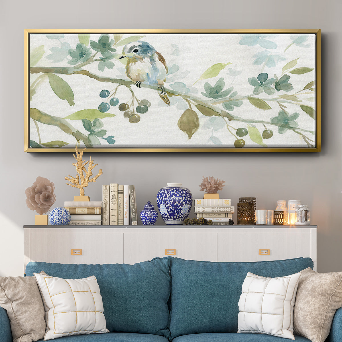 Beginning of Spring II - Floater Framed Canvas Print