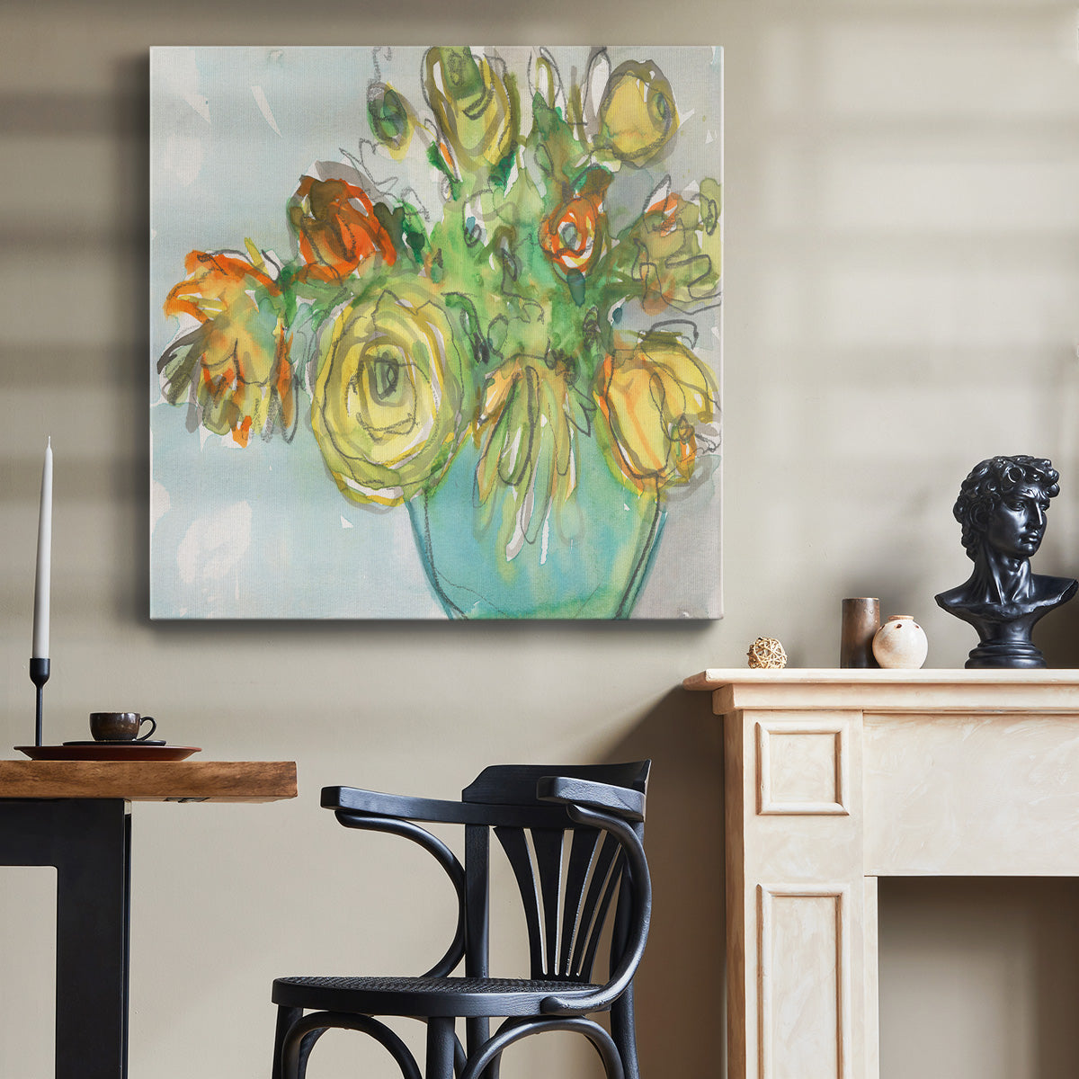 Spring Floral Accent I - Canvas Art Print