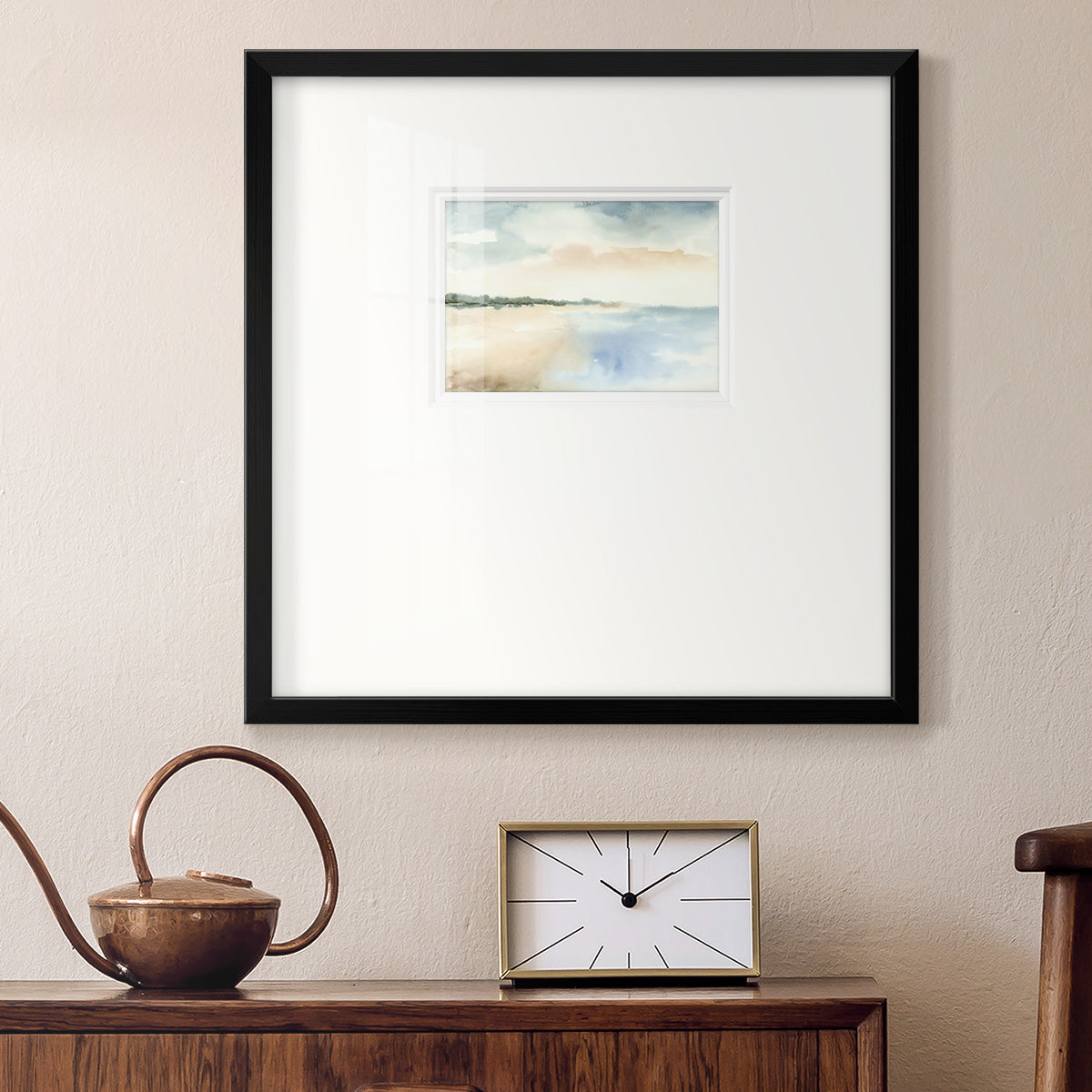 Simple Sea Premium Framed Print Double Matboard