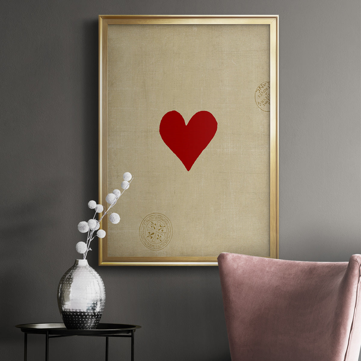 Small Heart - Modern Framed Canvas Print