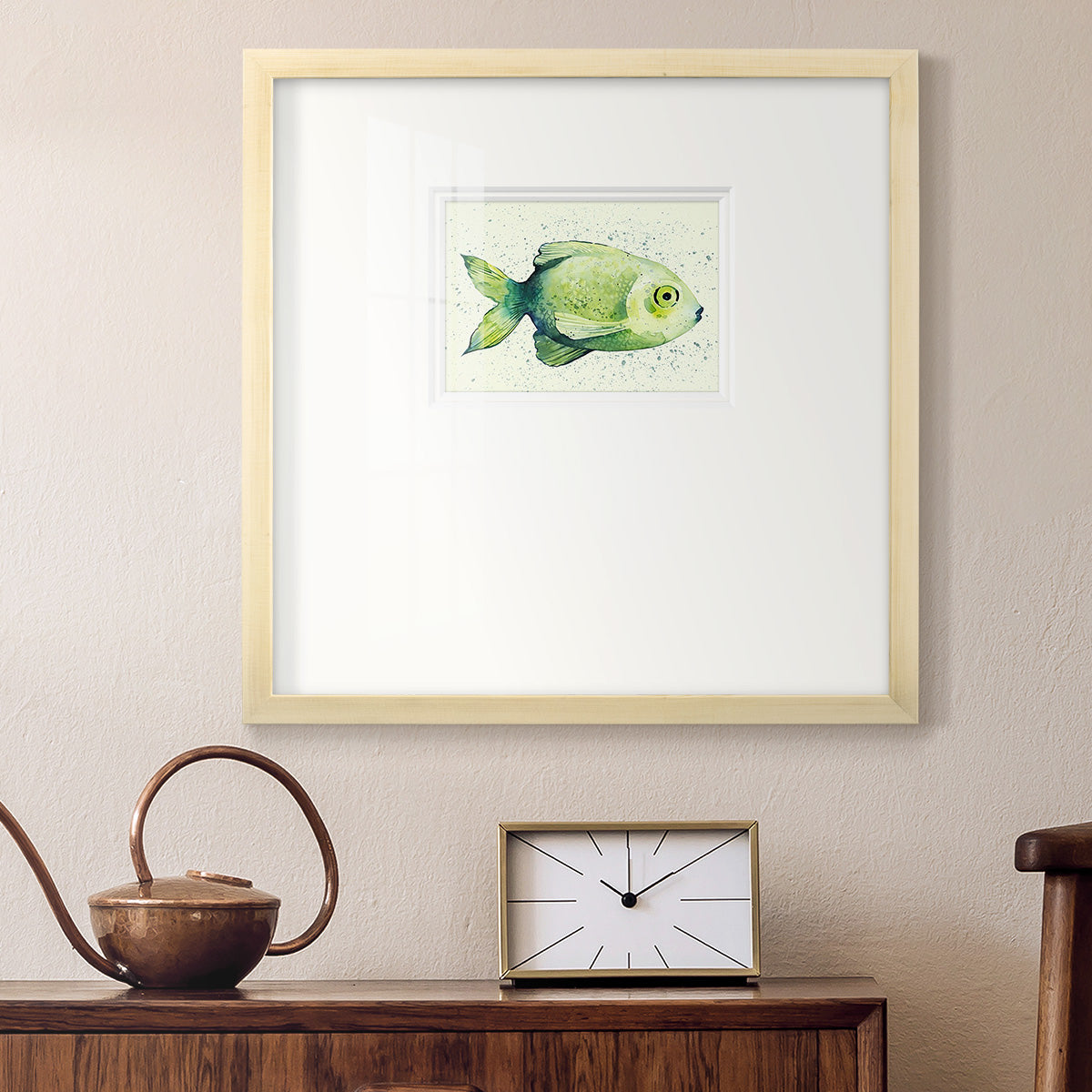 Speckled Freshwater Fish II Premium Framed Print Double Matboard