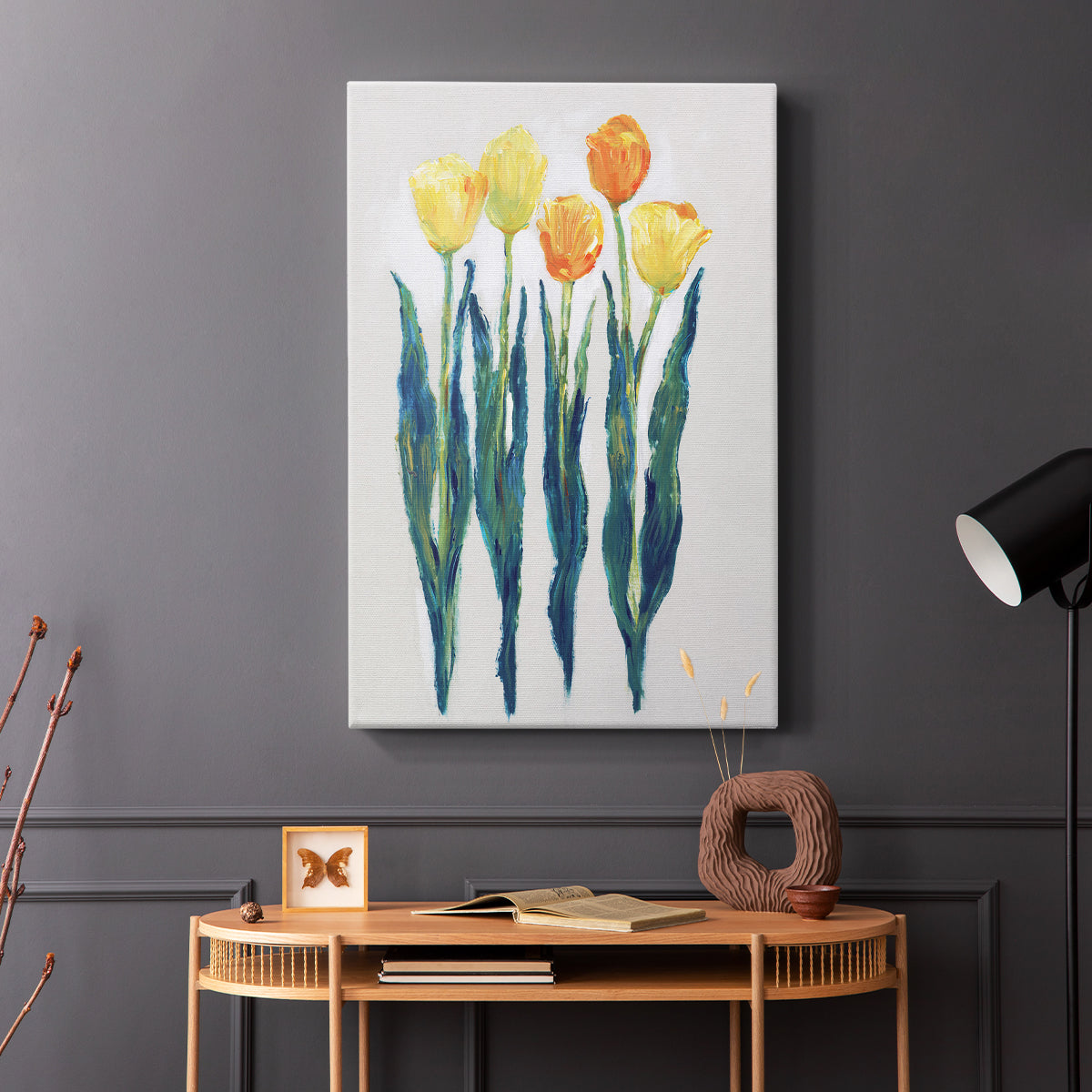 Tulips in a Row II - Canvas Art Print