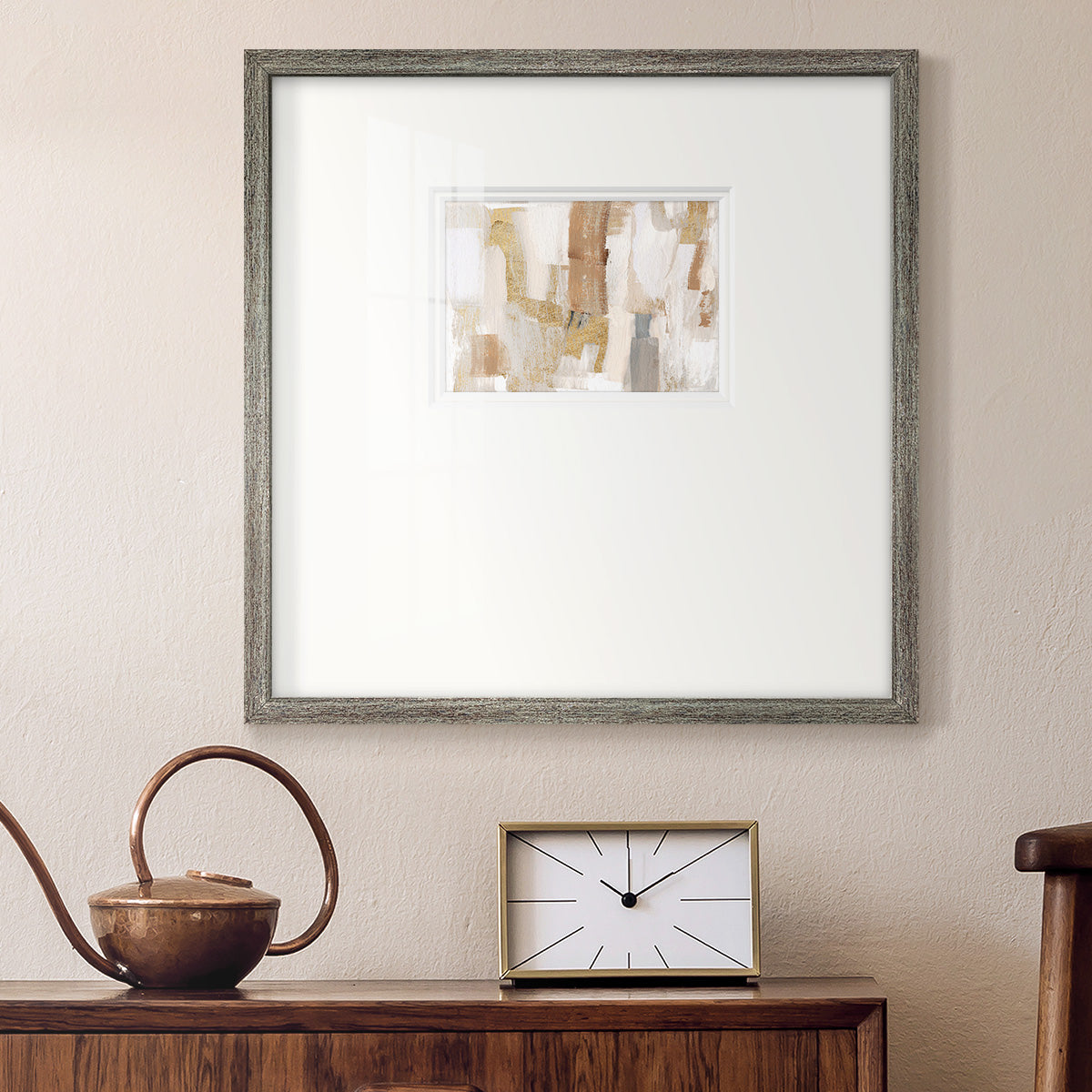 Gold Quartz I Premium Framed Print Double Matboard