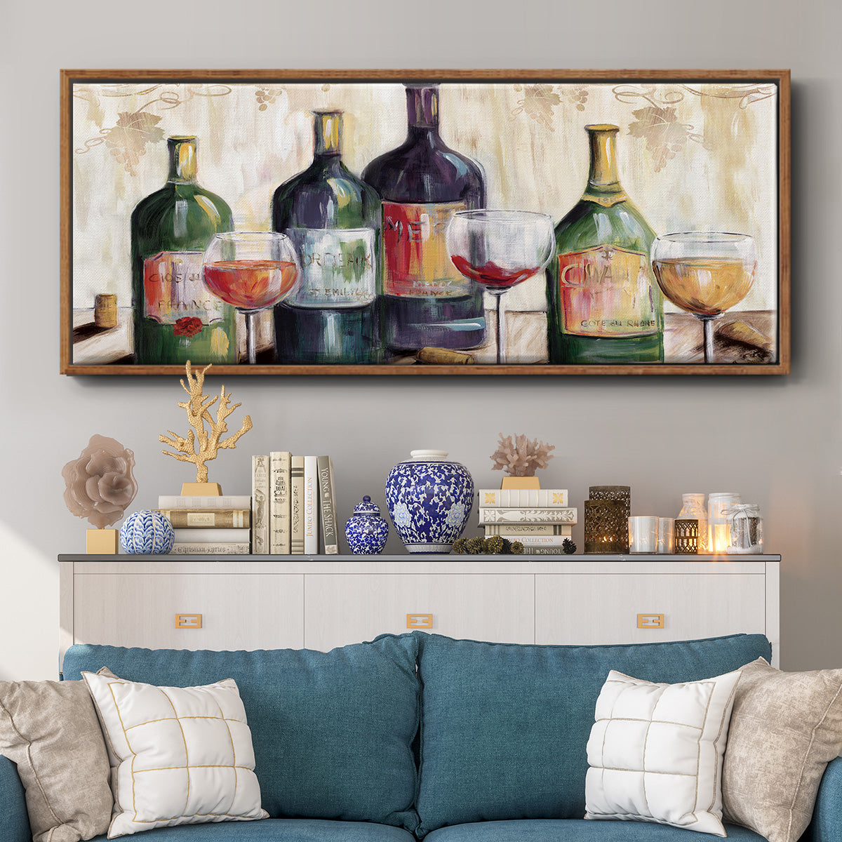 The Dinner Party - Floater Framed Canvas Print