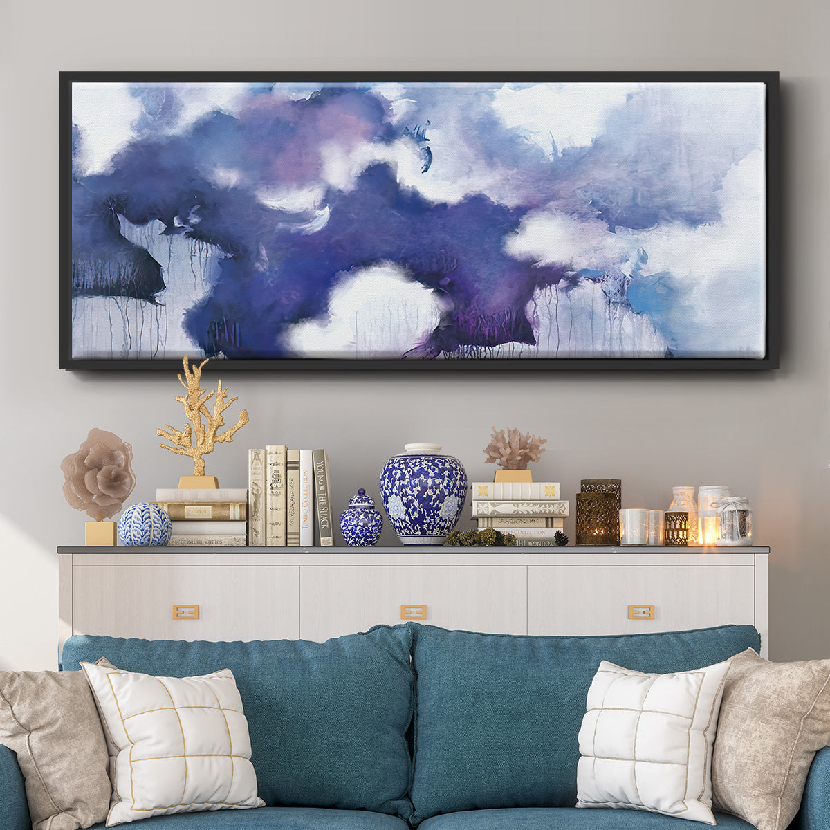 Acquiesce - Floater Framed Canvas Print