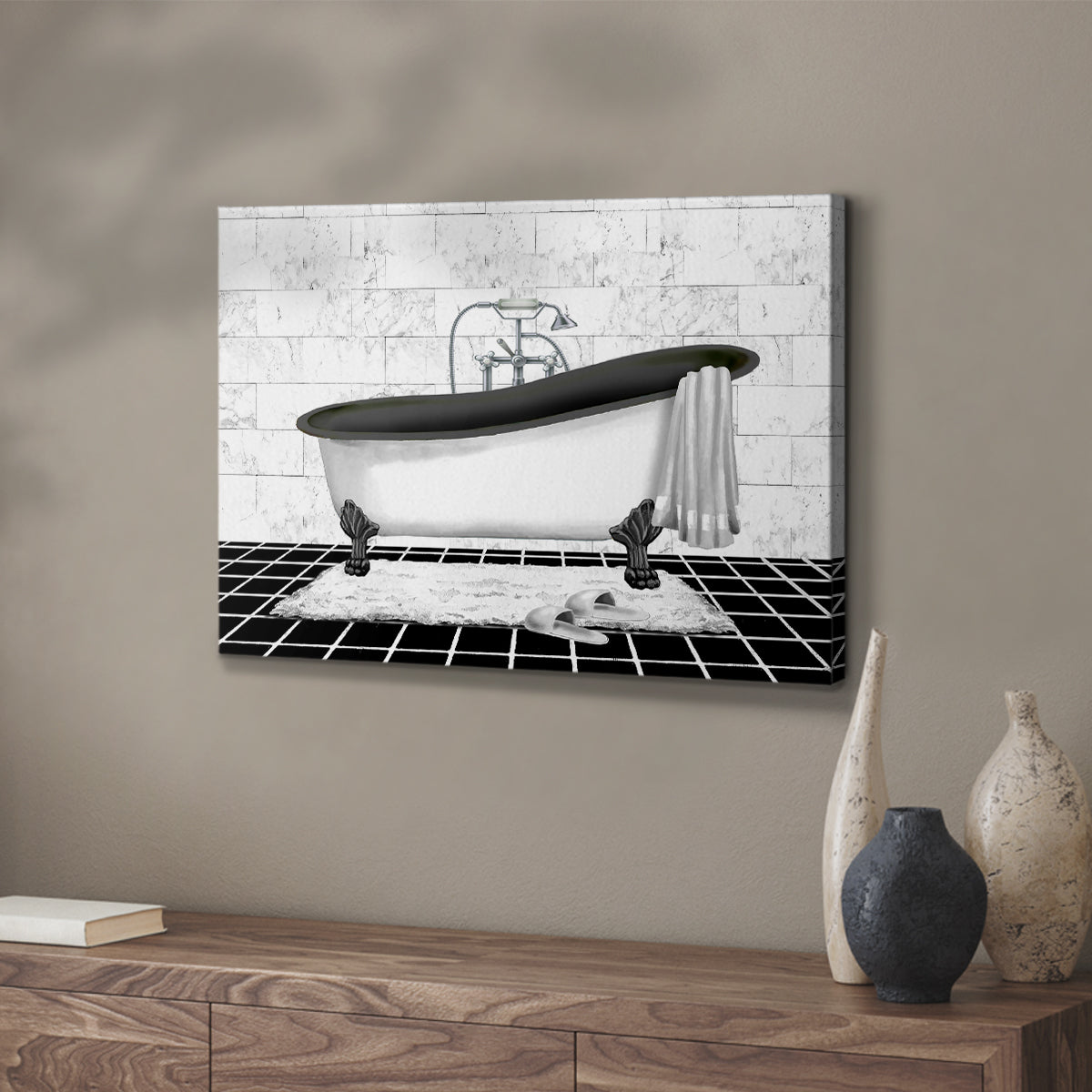 Modern Bath II - Canvas Art Print