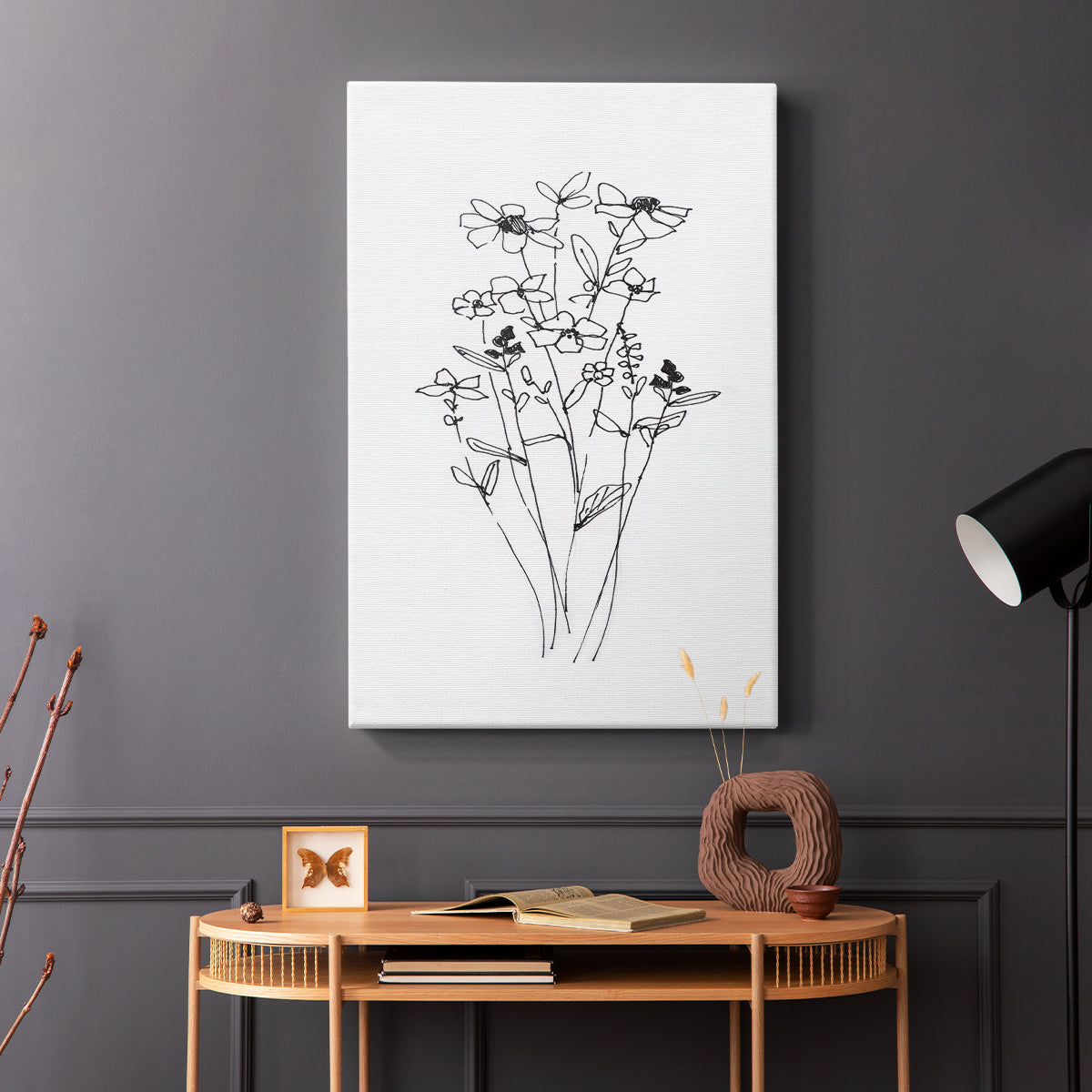 Farmhouse Plants I - Canvas Art Print