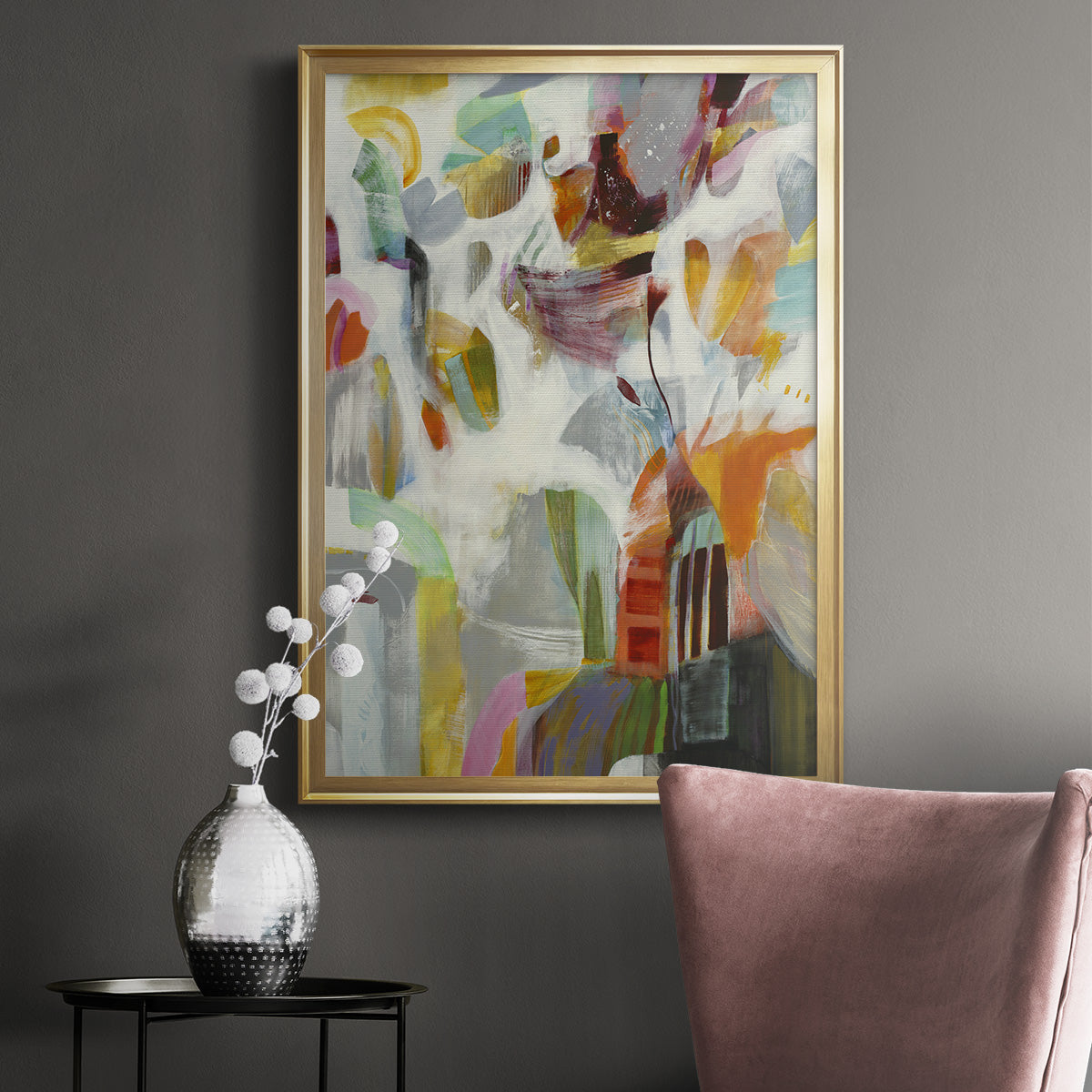 Renewal - Modern Framed Canvas Print