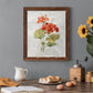 Linen Geranium - Premium Canvas Framed in Barnwood - Ready to Hang