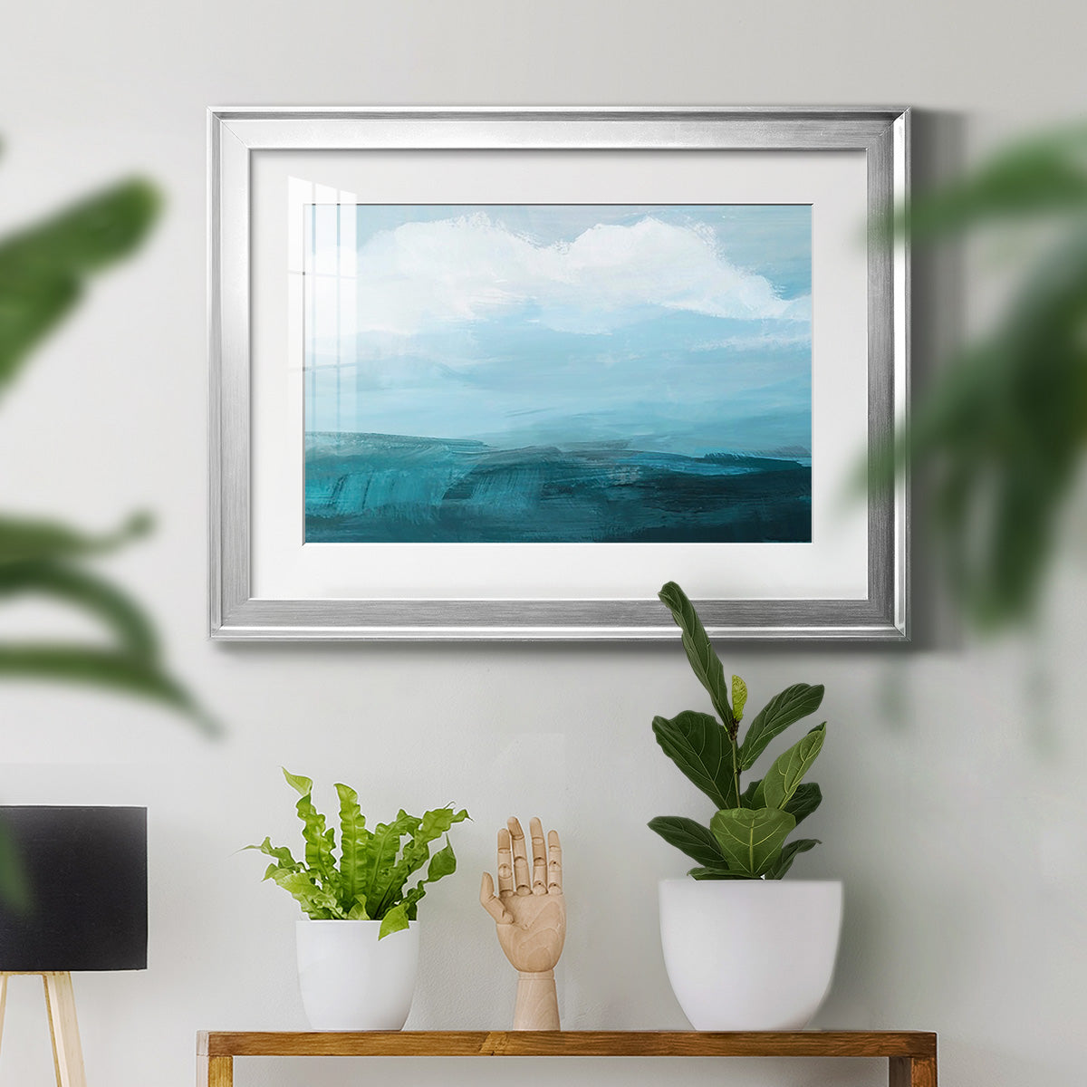 Azure Rising II Premium Framed Print - Ready to Hang