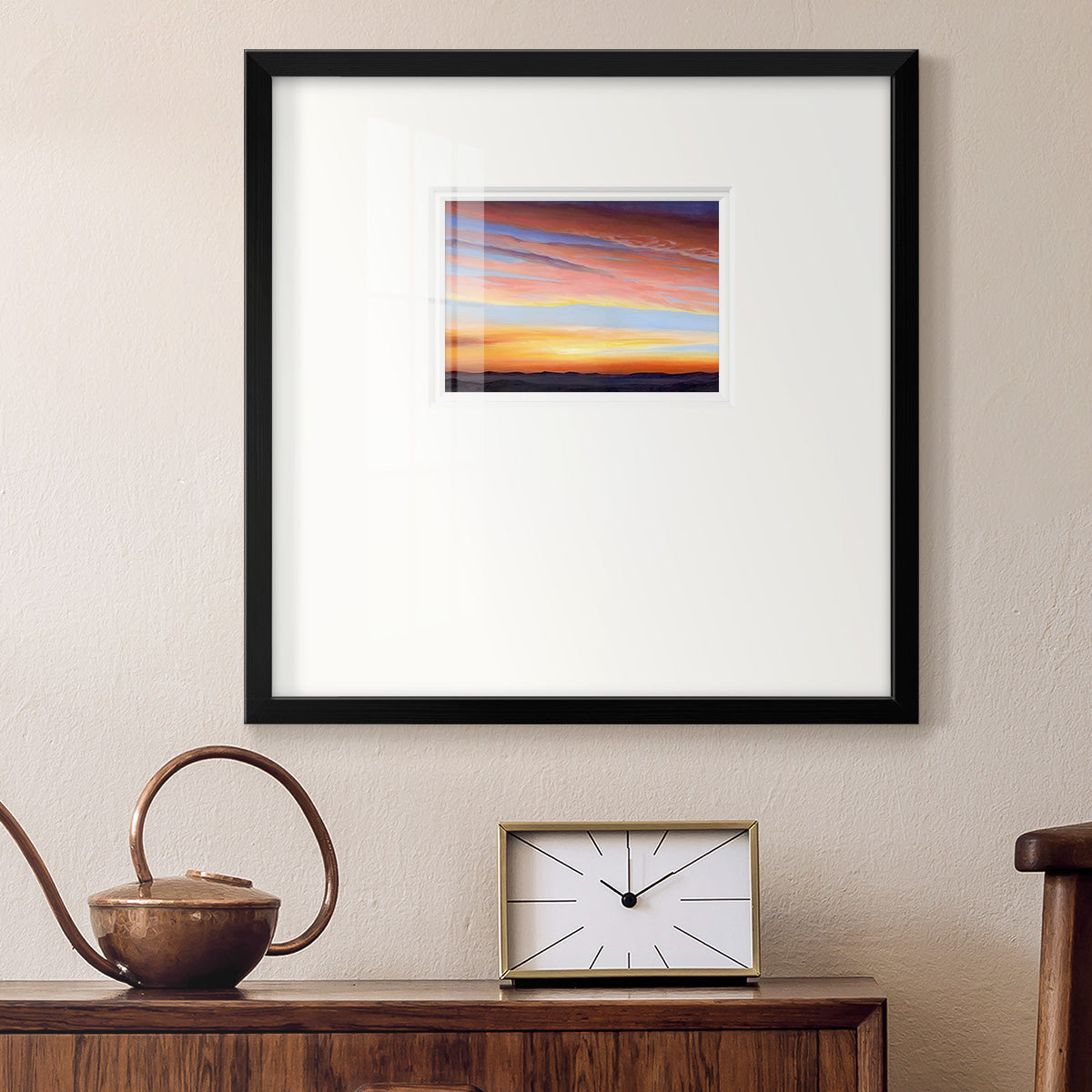 Ignited Dusk III Premium Framed Print Double Matboard