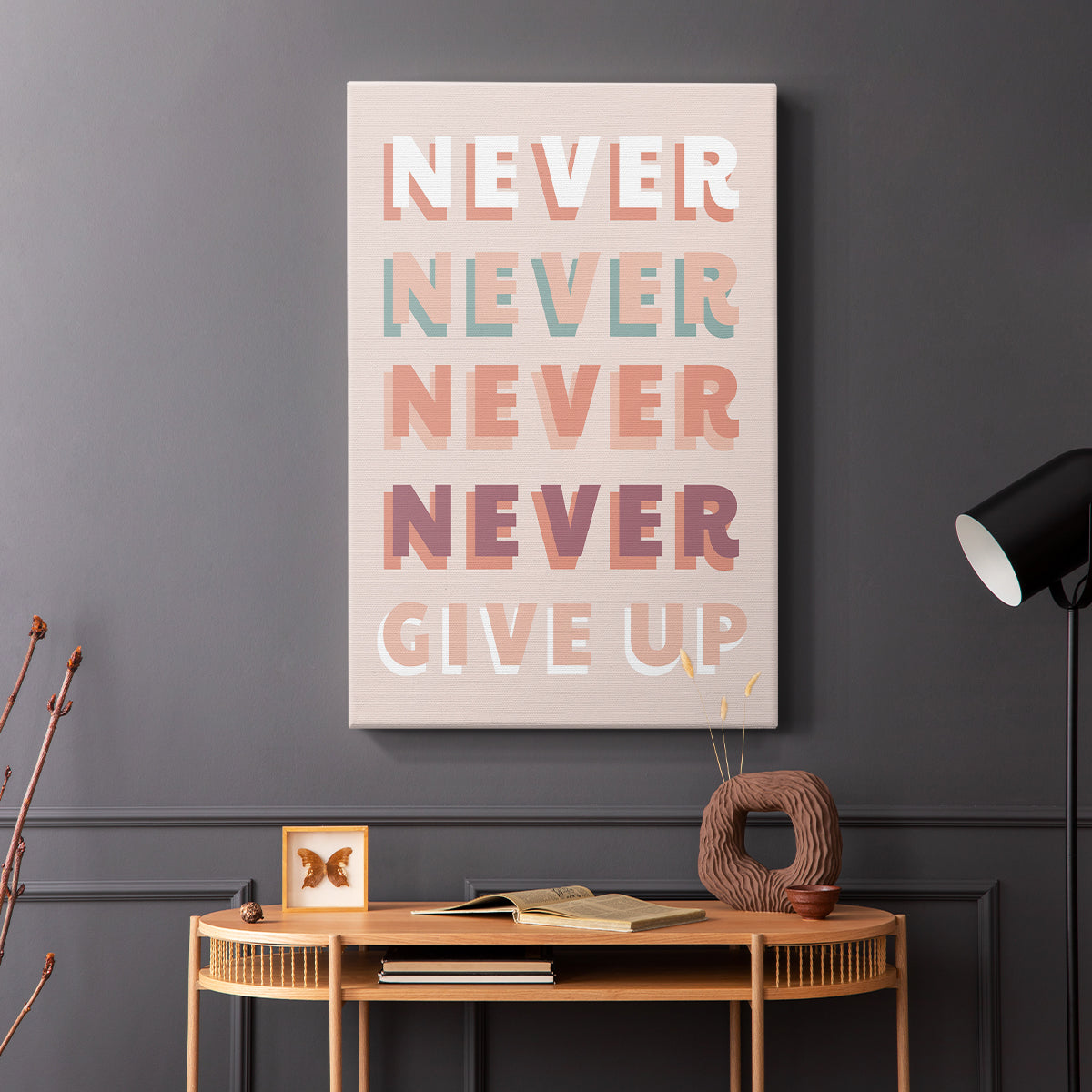 Never Give Up - Canvas Art Print