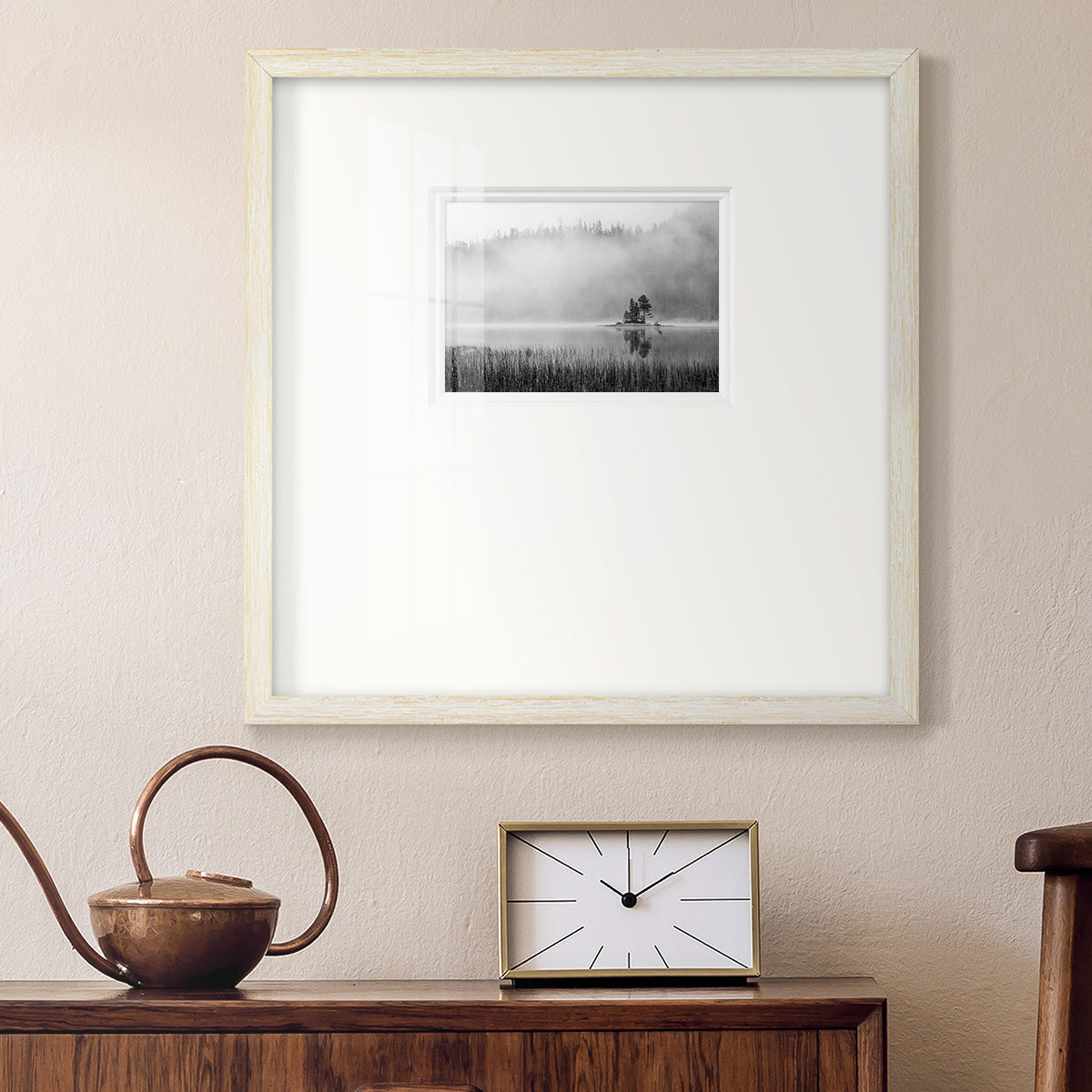 Island Fog Premium Framed Print Double Matboard