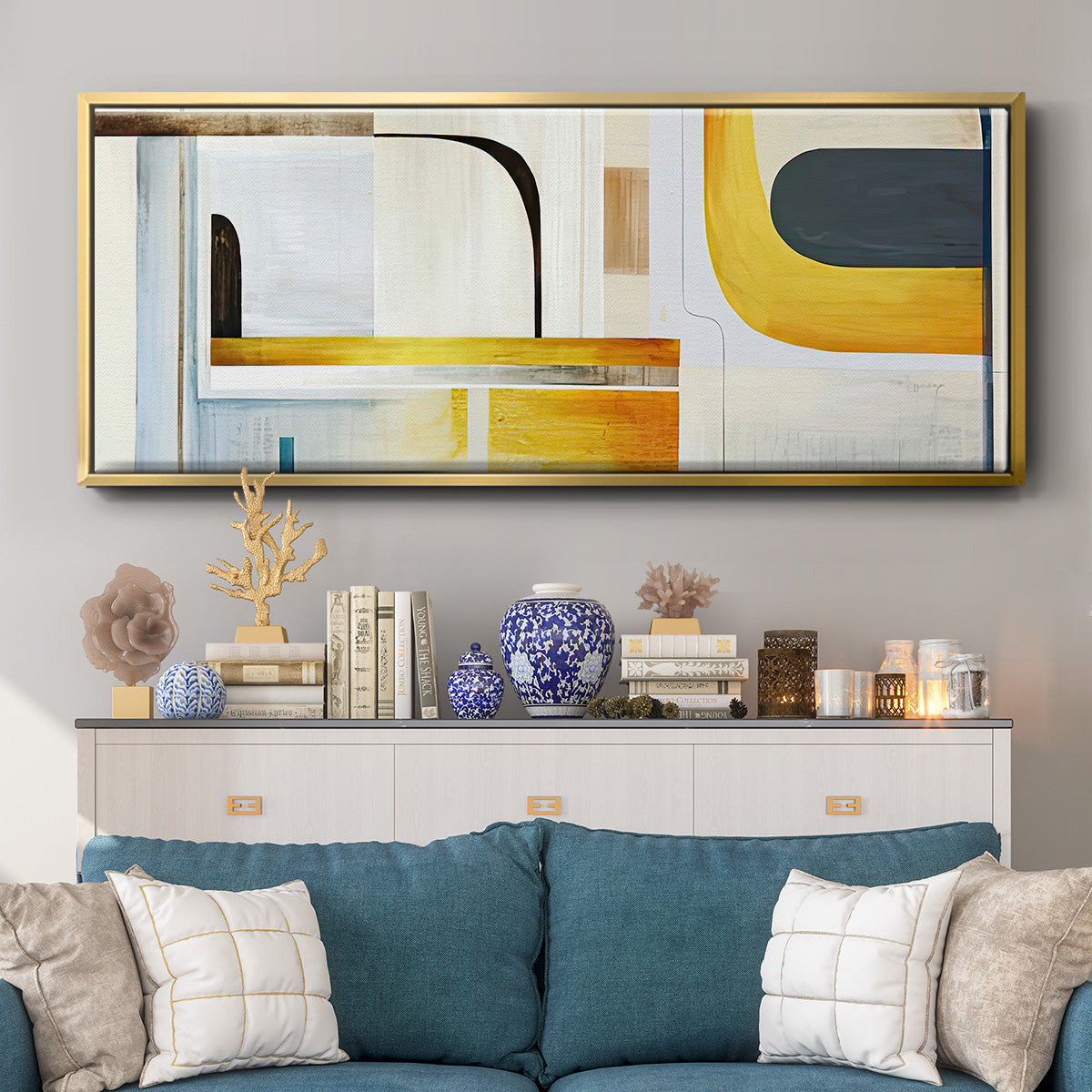 Turnabout - Floater Framed Canvas Print