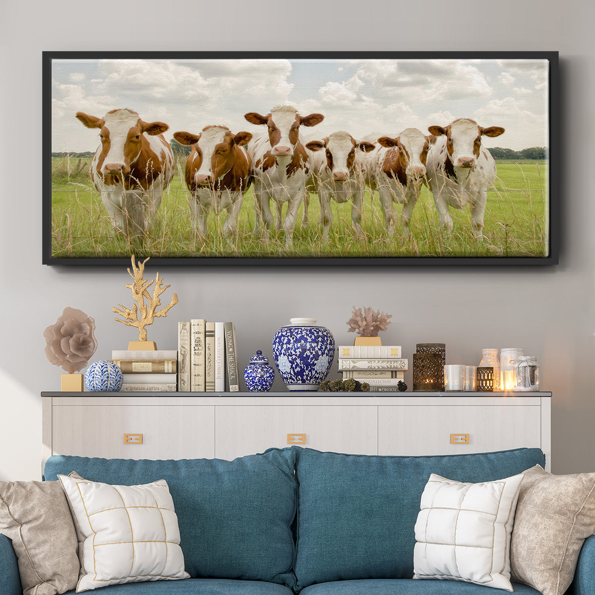 The F Side - Floater Framed Canvas Print