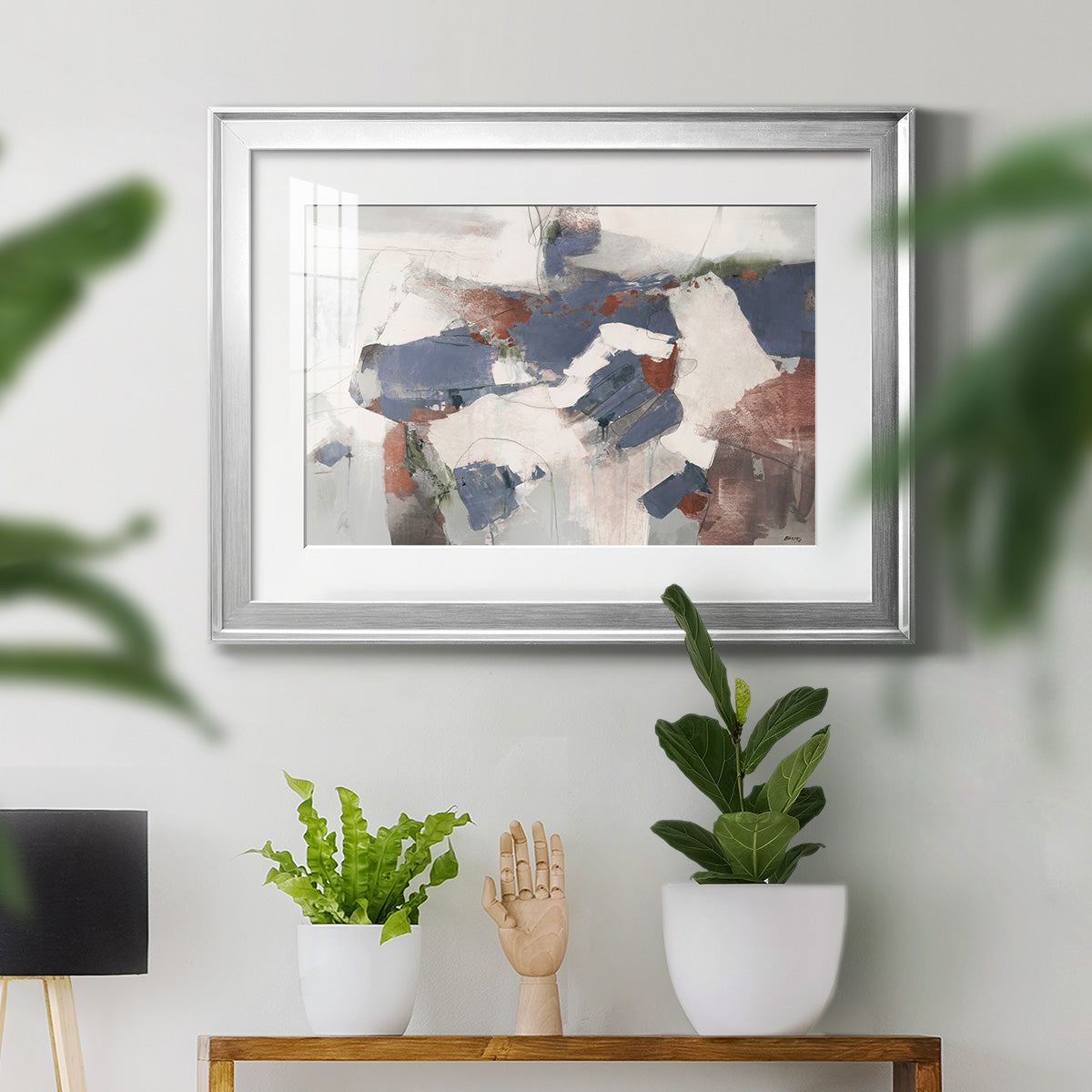Coral Abstract - Modern Framed Art Print