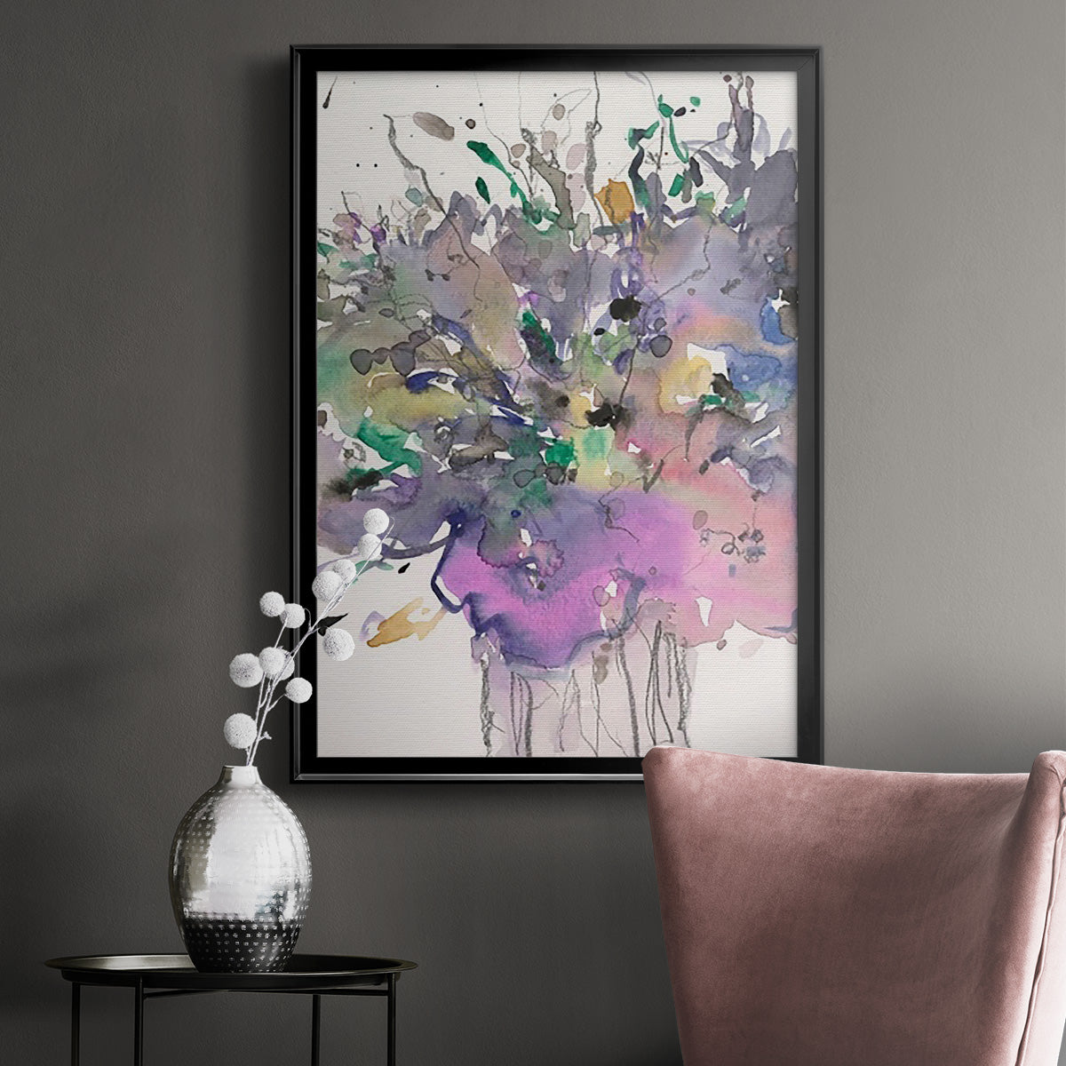 All that Glitters II - Modern Framed Canvas Print