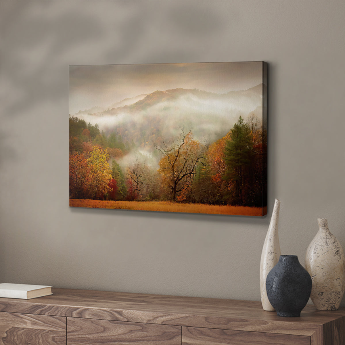 Photography Study Autumn Mist - Canvas Art Print