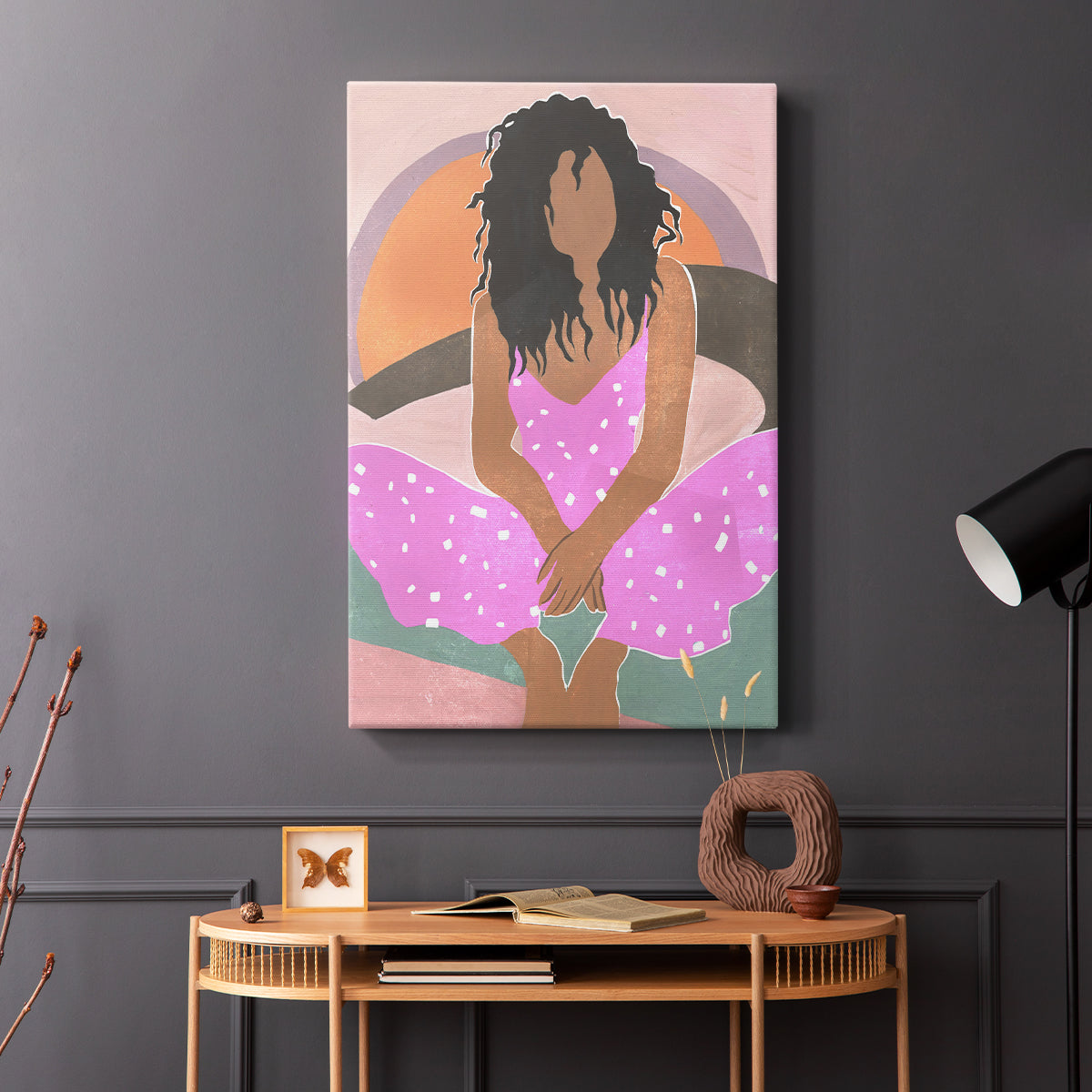 Curly Lady IV - Canvas Art Print