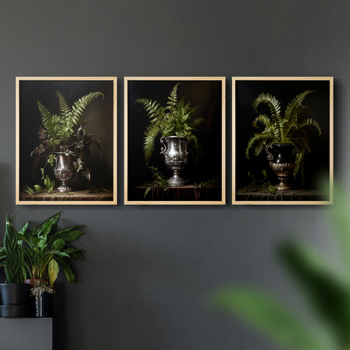 Floral Study Series LXXI - Restickable Framed Art Set