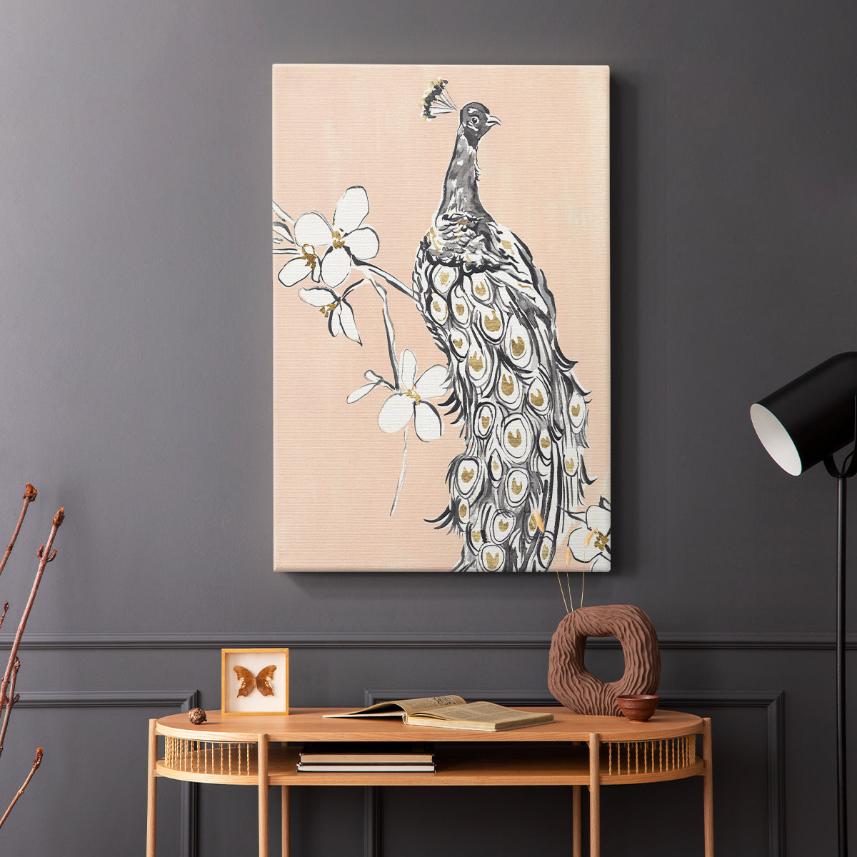 Peacock in Gold I -