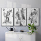 Graphite Abstract I - Floater Framed Canvas Set