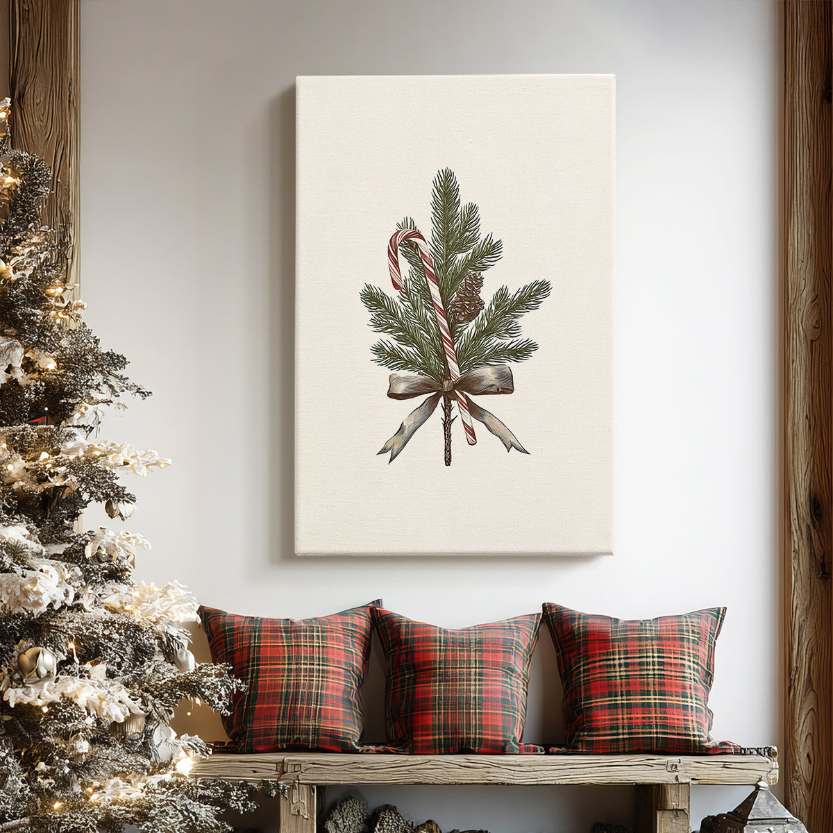 Snowwhite Skies at Eve - Canvas Art Print