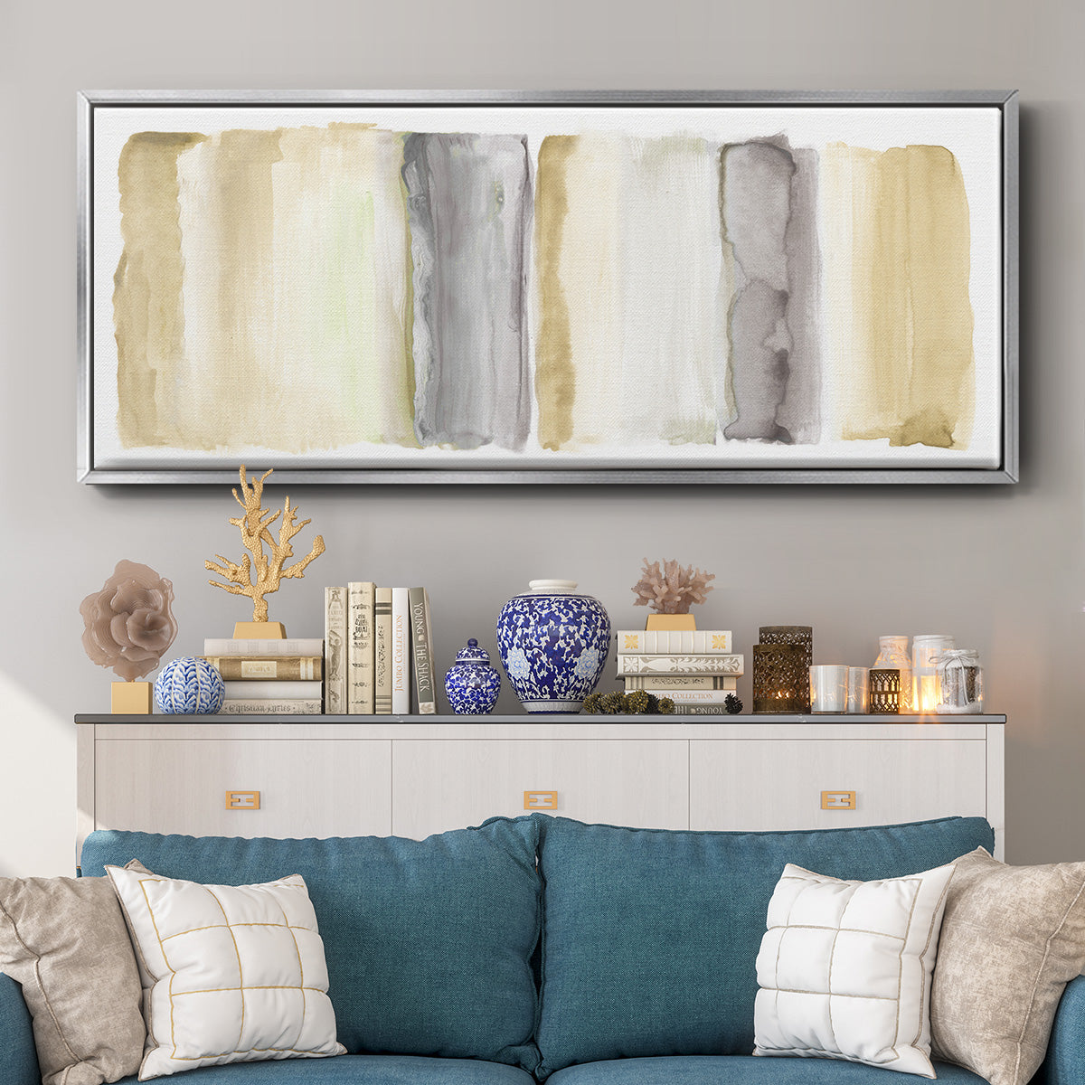 Ombre Sedona Sunset - Floater Framed Canvas Print