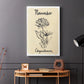 Birth Month XI - Canvas Art Print