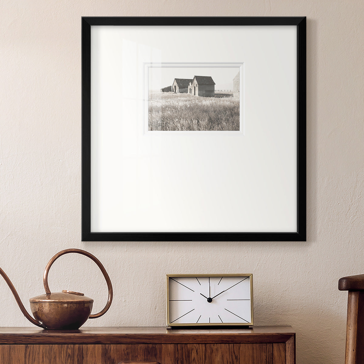 Neutral Barn Premium Framed Print Double Matboard