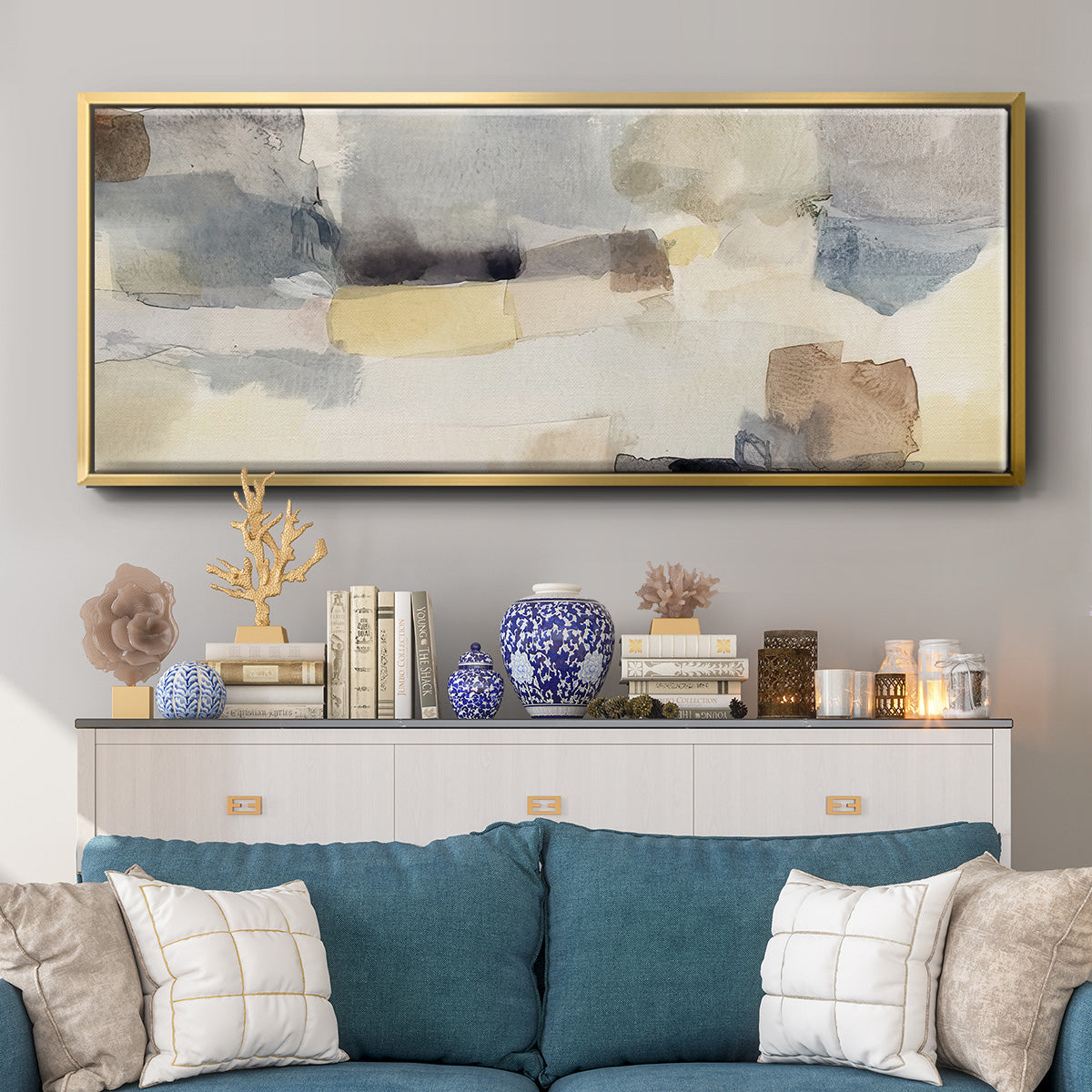 Eventide Sunset I - Floater Framed Canvas Print