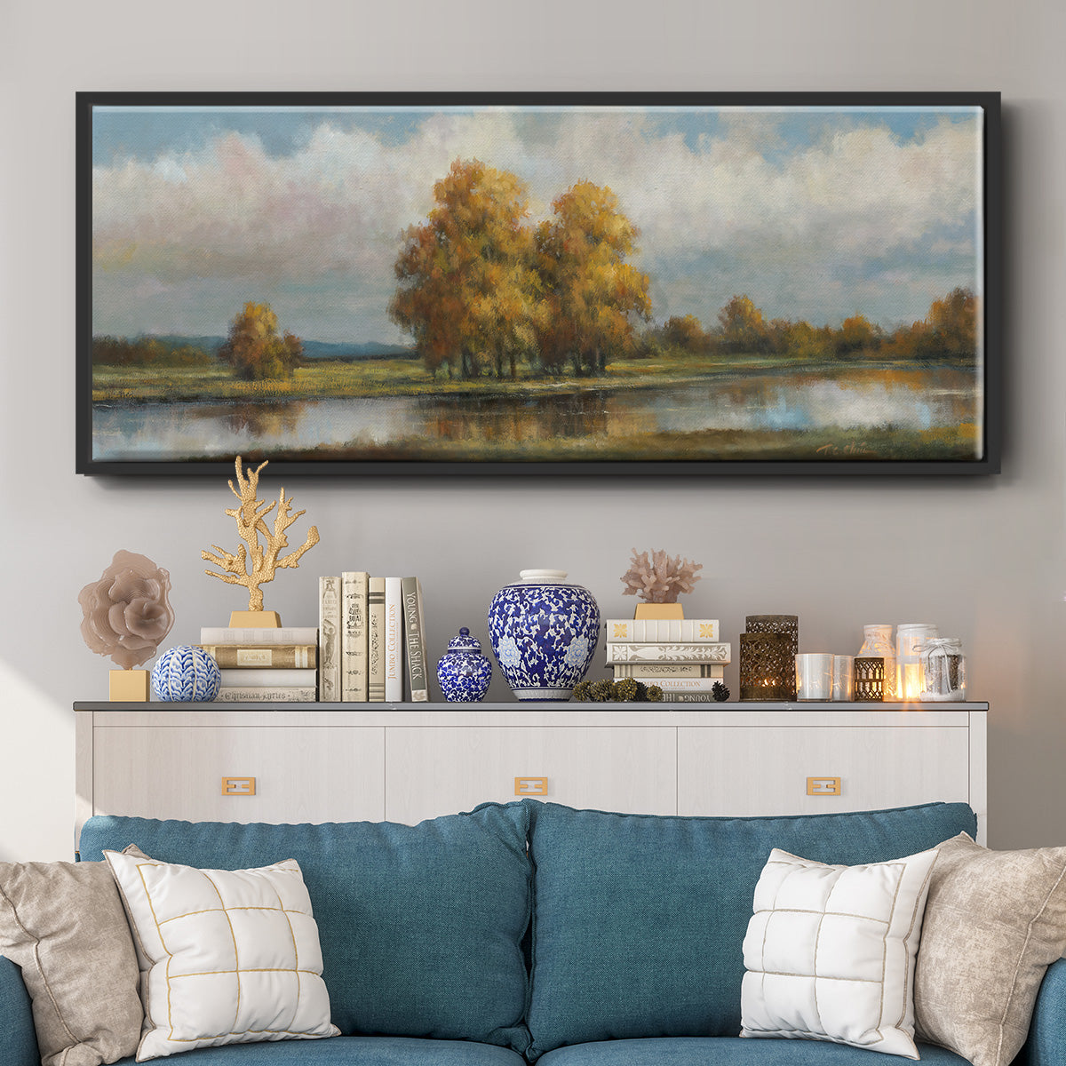 Shenandoah - Floater Framed Canvas Print
