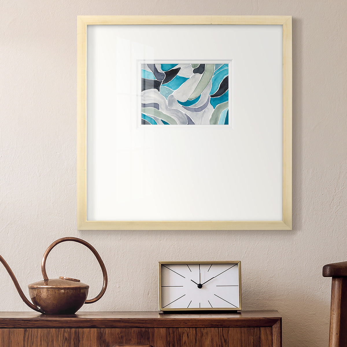 Subtle Billows I Premium Framed Print Double Matboard