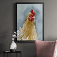 Chicken Portrait II - Modern Framed Canvas Print