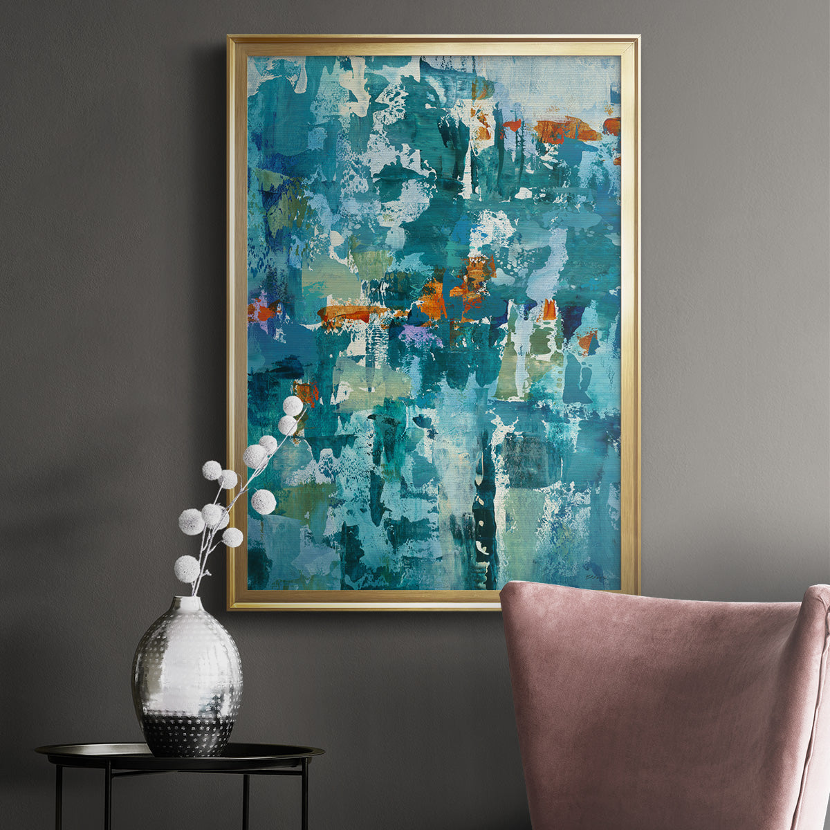 Reticent I - Modern Framed Canvas Print