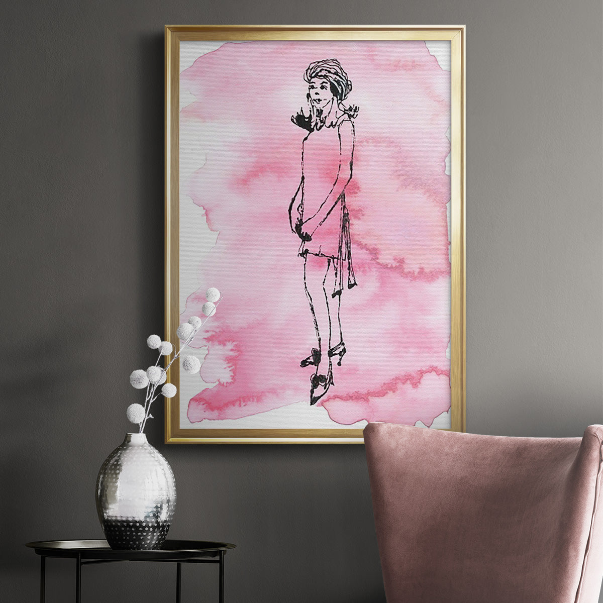 60's Fab II - Modern Framed Canvas Print