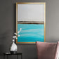 Harmony in Turquiose - Modern Framed Canvas Print