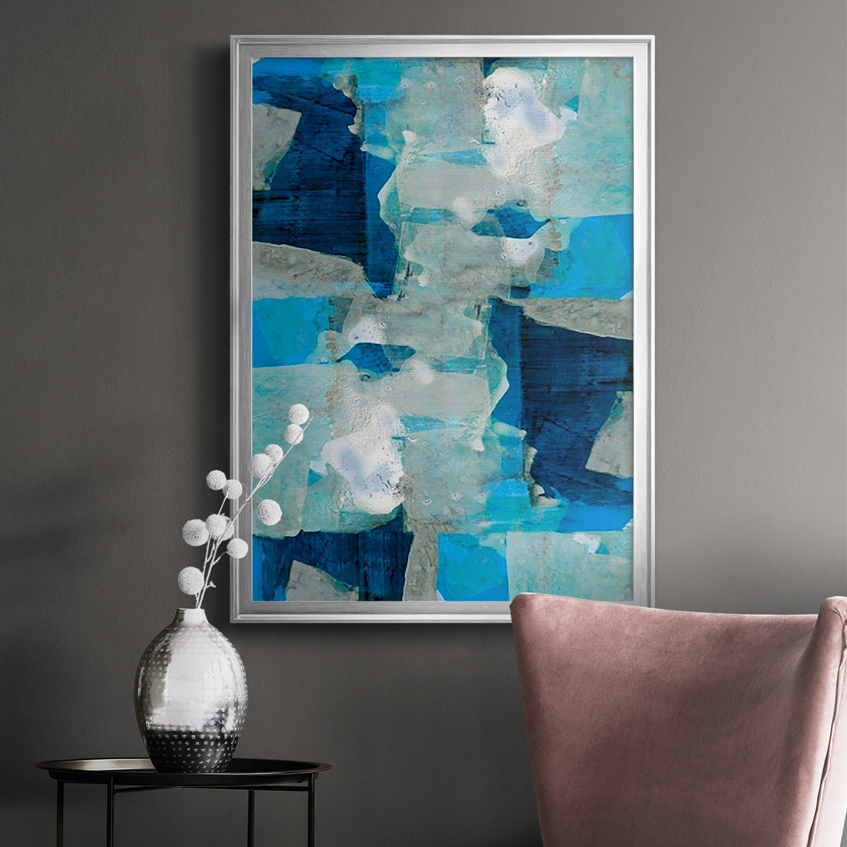 Impasto I - Modern Framed Canvas Print