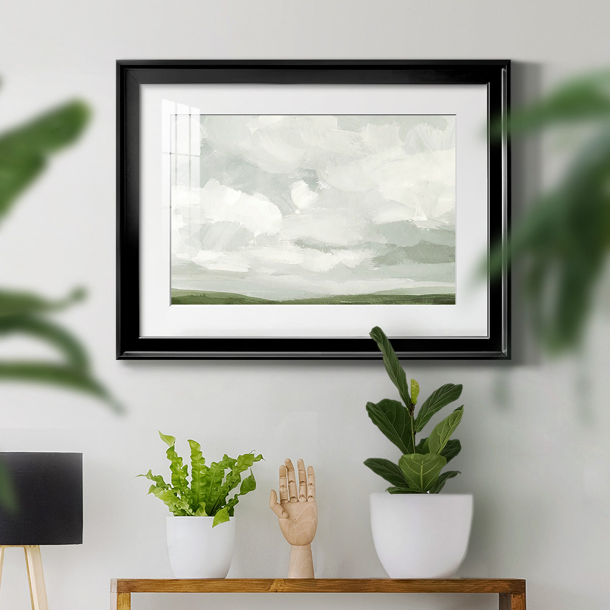 Gray Stone Sky IV - Modern Framed Art Print
