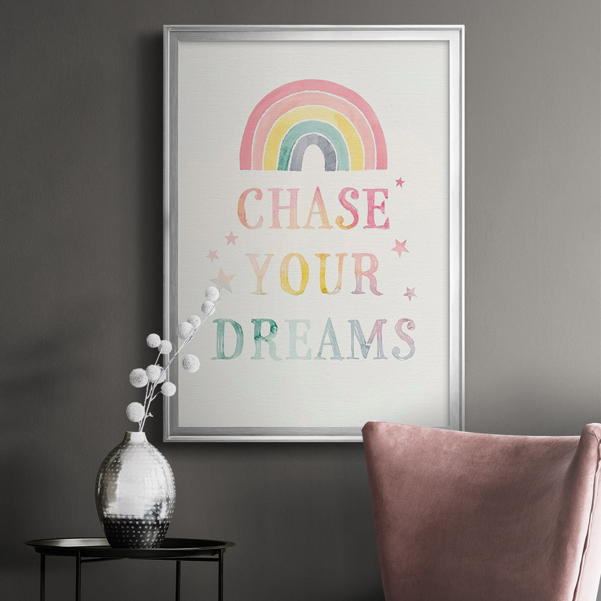 Sweet Unicorn III - Modern Framed Canvas Print