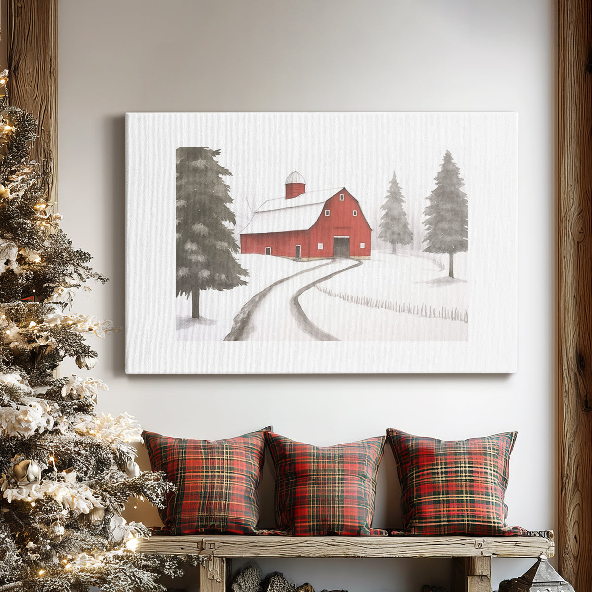 Silver Dawn Lane - Canvas Art Print